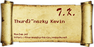 Thuránszky Kevin névjegykártya